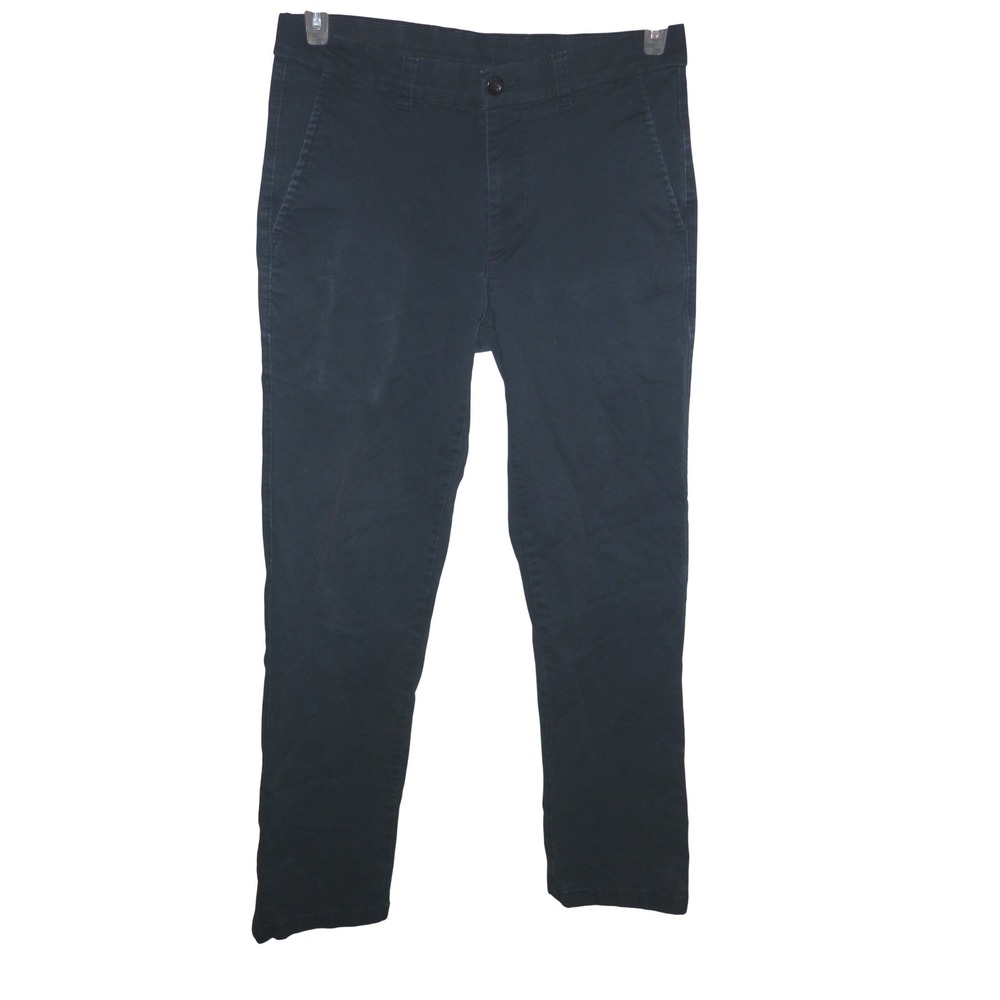 Roundtree & Yorke Casuals Mens Chinos Pants Navy Blue Size‎ 30x32 Straight Fit